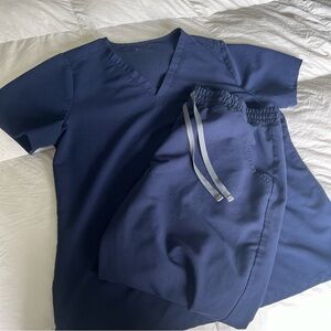 Navy FIGS Scrubs Set